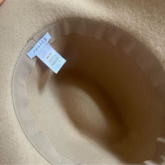 Phase 3 100% Wool Hat in Camel Tan NWOT - Picture 8 of 12